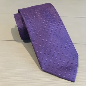 Kenneth Cole New York Micro Check Purple Tie 3.25”